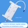 5 Pack 750ml Leg Bag Urinary Drainage Bag, Urine Collection Bag Drain Bag with 2 Straps, Anti-Reflux Valve view 3