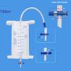 5 Pack 750ml Leg Bag Urinary Drainage Bag, Urine Collection Bag Drain Bag with 2 Straps, Anti-Reflux Valve view 4