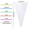 LOMIMOS 150pcs 5X10in Cone Shaped Cellophane Treat Bags,Clear Triangle Plastic Cello Goody Bags with Twist Ties for Handmade Bakery Popcorn Cookie Dessert Festival Party Favor view 2