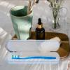 FOMIYES 4pcs Travel Toothbrush Case Portable Toothbrush Holder and Toothpaste Container for Easy Storage and for Business Trips and Vacations view 2