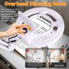 10X Magnifying Glass with Light and Stand, NUEYiO 2200 Lumens Stepless Dimming LED Magnifier Lamp, Adjustable Swing Long Arm Magnifying Light, Hands Free Craft Lamp for Projects Soldering Workbench view 3