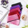 Coume 10 Pcs Satin Eye Mask Blindfold, 150 Cm/ 59 Inch Silk Blindfolds Sleeping Face Cover Blindfold Tie for Party Games, Black Rose Red Purple Pink view 4