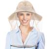 CozyCabin 3 Pcs Mesh Mosquito Head Net, Fully Covered Face Netting for Hats Head Mesh Protecting Net for Outdoor Hiking Camping Garden (Black/Gray/Begie-Large Set) view 3