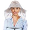 CozyCabin 3 Pcs Mesh Mosquito Head Net, Fully Covered Face Netting for Hats Head Mesh Protecting Net for Outdoor Hiking Camping Garden (Black/Gray/Begie-Large Set) view 4