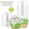 botogift 5 oz Clear Plastic Dessert Cups with Dome Lids (25Sets) - Disposable Snack Bowls (No Hole) for Cereal Parfait, Yogurt, Cupcakes, Pudding, Jello and Individual Desserts at Party view 4