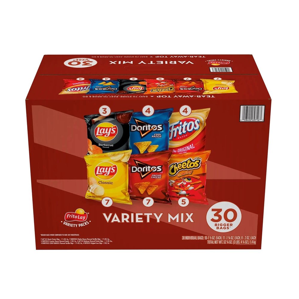 Frito-Lay Company, Variety Mix Variety Packs, 30 Count
