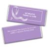 12ct Lavender Ribbon Cancer Awareness Promotional Items Personalized Wrapped Chocolate Bars, Candy Included, Fundraiser Swag (12Pcs) view 2
