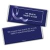 12ct Dark Blue Ribbon Colon Cancer Awareness Promotional Items Personalized Wrapped Chocolate Bars, Candy Included, Fundraiser Swag (12Pcs) view 2