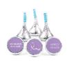 324ct Lavender Ribbon Cancer Awareness Promotional Stickers Personalized 3/4" Stickers for Kisses or Lifesaver Mints, Candy Not Included, DIY (324ct) view 1