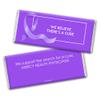 12ct Purple Ribbon Pancreatic Cancer Awareness Promotional Items Personalized Wrapped Chocolate Bars, Candy Included, Fundraiser Swag (12Pcs) view 2