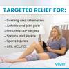 Vive Knee Ice Pack Wrap - Cold/Hot Gel Compression Brace - Heat Support Strap for Arthritis Pain, Tendonitis, ACL, Athletic Injury, Osteoarthritis, Women, Men, Running, Meniscus and Patella Surgery view 3
