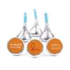 200ct Orange Ribbon Leukemia Cancer Awareness Promotional Items Personalized Kisses, Candy Included (200Pcs) view 1