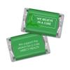75ct Kelly Green Ribbon Kidney Cancer Awareness Promotional Products Personalized Wrapped Miniatures Chocolate Bars, Candy Included (75Pcs) view 2