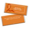 12ct Orange Ribbon Leukemia Cancer Awareness Promotional Items Personalized Wrapped Chocolate Bars, Candy Included, Fundraiser Swag (12Pcs) view 2