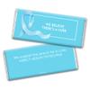 72ct Blue Ribbon Prostate Cancer Awareness Promotional Items Personalized Wrapped Chocolate Bars, Candy Included (72Pcs) view 2