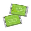 75ct Lime Green Ribbon Lymphoma Cancer Awareness Promotional Products Personalized Wrapped Miniatures Chocolate Bars, Candy Included (75Pcs) view 2
