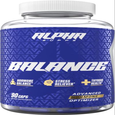 Alpha Supps - Alpha Balance | Hormonal and Healthy Stress Level Support | with Inositol and Ashwagandha | 90 Capsules