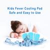 20 Sheets Kids Fever Patches, Cooling Relief Fever Reducer, Cooling Patches, Headache Pads for Fever Discomfort, Pain Relief, Soothing Migraine, Toothache, Fatigue, Sunstroke, Sprain, Pack of 20 Blue view 2
