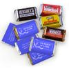 75ct Blue Ribbon Stomach Cancer Awareness Promotional Products Personalized Wrapped Miniatures Chocolate Bars, Candy Included (75Pcs) view 1