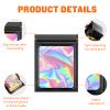 100 Pieces Resealable Mylar Bags, Small Holographic Packaging Bags, Smell Proof Mylar Bags for Food Storage/Jewelry/Eyelash for Small Business (Green, 3x4.7 Inch) view 4