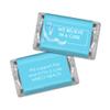 75ct Blue Ribbon Prostate Cancer Awareness Promotional Products Personalized Wrapped Miniatures Chocolate Bars, Candy Included (75Pcs) view 2