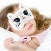 3 Pieces Sleep Mask for Kids, Girls Plush Sleeping Eye Cover Soft Eye Blindfold Cover Animal Shade for Kids(Colorful,Cat Style) view 4