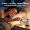 BGOVERSS White Noise Sound Machine with 20 Soothing Sounds, 10 Colors Night Light Sleep Machines Home Office Travel, 5 Timers and Memory Feature Sound Machine for Nursery Baby Kids Adults (Grey) view 4
