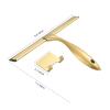 10inch T Shape Water Squeegee for Cars,Bathroom,Glasses or The top of Kitchen Range stailess Steel Gold Finish view 2