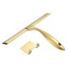 10inch T Shape Water Squeegee for Cars,Bathroom,Glasses or The top of Kitchen Range stailess Steel Gold Finish view 3
