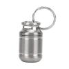 Portable Pill Box, Alloy Pill Bottle with 2 Pcs Silicone Ring Waterproof Mini Medicine Holder Warehouse(9x6cm) view 1