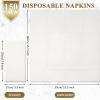 150 Pack Disposable Dinner Pocket Linen Napkins Bulk with Built-in Flatware Pocket Prefolded Napkins for Silverware Wedding Dinner Party Restaurant Events 15. 75 x 15. 75 Inches view 2