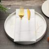150 Pack Disposable Dinner Pocket Linen Napkins Bulk with Built-in Flatware Pocket Prefolded Napkins for Silverware Wedding Dinner Party Restaurant Events 15. 75 x 15. 75 Inches view 4