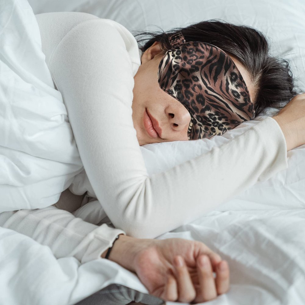 FOMIYES 2pcs Eye Mask Compress Lightproof and Breathable Eye Cover for Comfortable Sleep for Home and Travel Sleep Masks Leopard Patterns