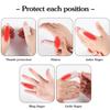 20 PCS Finger Sleeves Protectors, Sport Finger Splints Thumb Brace Support Finger Brace Elastic Thumb Sleeves for Relieving Pain Arthritis Trigger Finger(Black, light skin tone) view 3