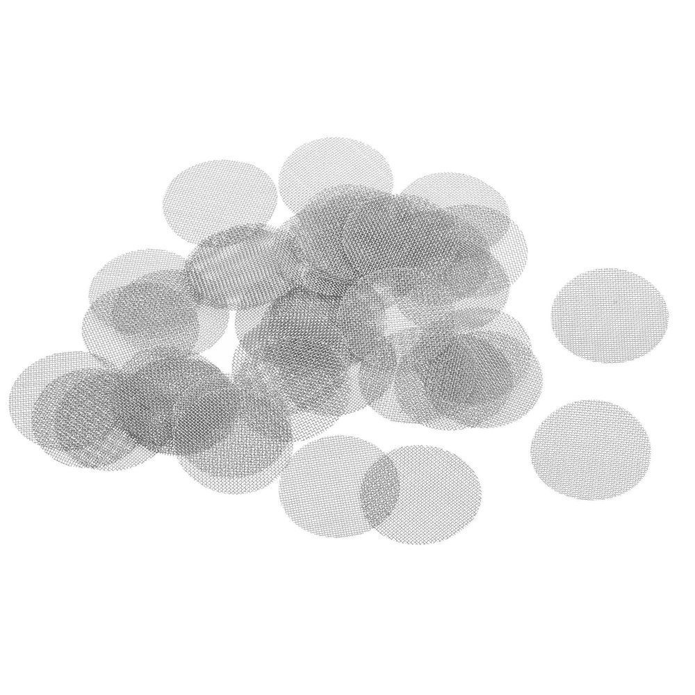 MECCANIXITY Pipe Screen Stainless Steel Screens, 3/4 Inch (19mm) Diameter for Pipe Filter, Pack of 40