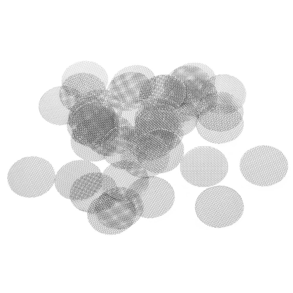 MECCANIXITY Pipe Screen Stainless Steel Screens, 19/32 Inch (15mm) Diameter for Pipe Filter, Pack of 80