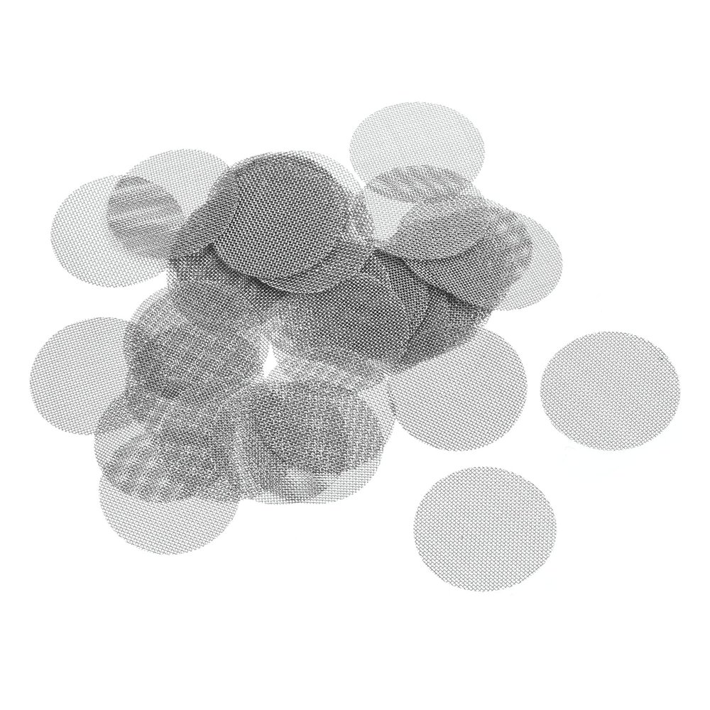 MECCANIXITY Pipe Screen Stainless Steel Screens, 13/16 Inch (20mm) Diameter for Pipe Filter, Pack of 80