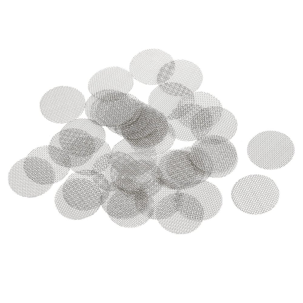 MECCANIXITY Pipe Screen Stainless Steel Screens, 1/2 Inch (12.7mm) Diameter for Pipe Filter, Pack of 120