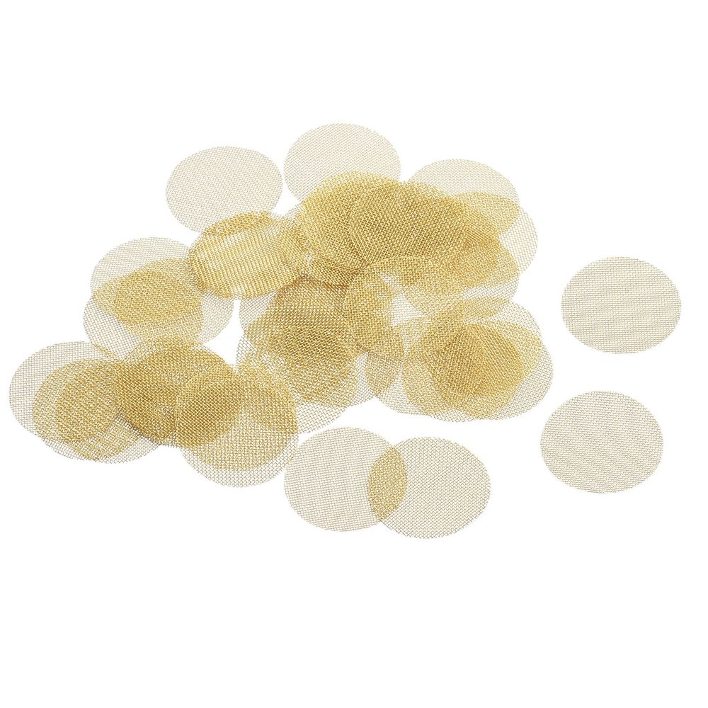 MECCANIXITY Pipe Screen Brass Screens, 3/4 Inch(19mm) Diameter for Pipe Filter, Pack of 120