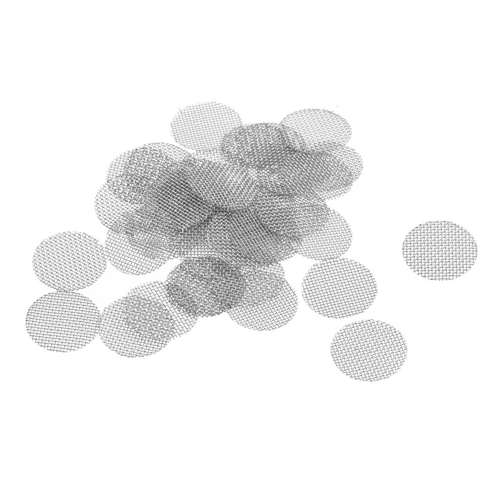 MECCANIXITY Pipe Screen Stainless Steel Screens, 3/8 Inch (9.5mm) Diameter for Pipe Filter, Pack of 40