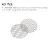 MECCANIXITY Pipe Screen Stainless Steel Screens, 3/8 Inch (9.5mm) Diameter for Pipe Filter, Pack of 40 view 3