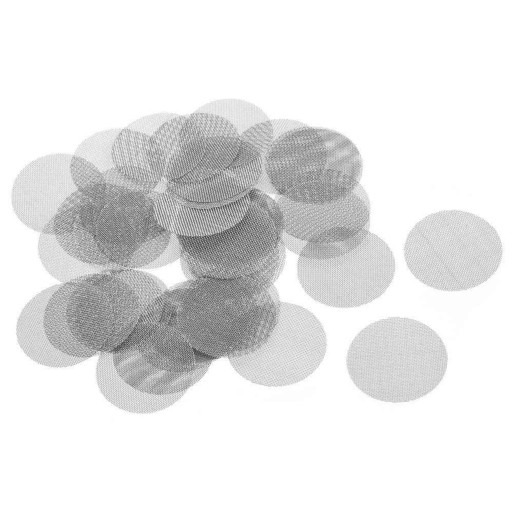 MECCANIXITY Pipe Screen Stainless Steel Screens, 1 Inch (25.4mm) Diameter for Pipe Filter, Pack of 120