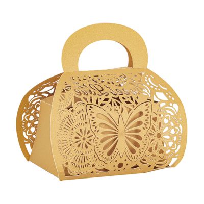 Bajayvovo 25PCS Laser Cut Butterfly Wedding Boxes, Small Gift Boxes (3.5"x2"x3") for Multiple Occasions