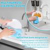Streak Free Miracle Cleaning Cloths Easy Clean Nanoscale,Fish Scale Microfiber Window Mirror Glass Car Stainless Steel Cleaning,Lint Free Dish cloth Wine Glass Polishing Towel,Reusable,Pack 6,Blue view 3
