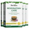 HERBION Naturals Respiratory Care Herbal Granules, Natural Lemon Flavor, Soothing Hot Drink, Promotes Respiratory Health & Seasonal Wellness, 40 Count, (Pack of 4) view 1