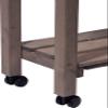 dobar Rollable Raised Trellis, Table Bed for Patio and Balcony, 79 x 28.5 x 130 cm, Spruce, Grey, Wood Plastic, Gray, Mittelgro view 3