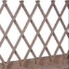 dobar Rollable Raised Trellis, Table Bed for Patio and Balcony, 79 x 28.5 x 130 cm, Spruce, Grey, Wood Plastic, Gray, Mittelgro view 4
