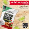 4505 Tajin Seasoned Chicharrones, Fried Pork Rinds - Chile Limon Mild Flavored Pork Skins - Low Carb, Gluten-Free, Protein Snack - 1.1oz (Pack of 12) view 3