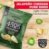 4505 Jalapeno Cheddar Seasoned Chicharrones, Fried Pork Rinds - Jalapeno Cheddar Flavored Pork Skins - Low Carb, Gluten-Free, Protein Snack - 1.1oz (Pack of 12) view 3