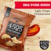 4505 BBQ Seasoned Chicharrones, Fried Pork Rinds - Barbeque Flavored Pork Skins - Low Carb, Gluten-Free, Protein Snack - 1.1oz (Pack of 12) view 3
